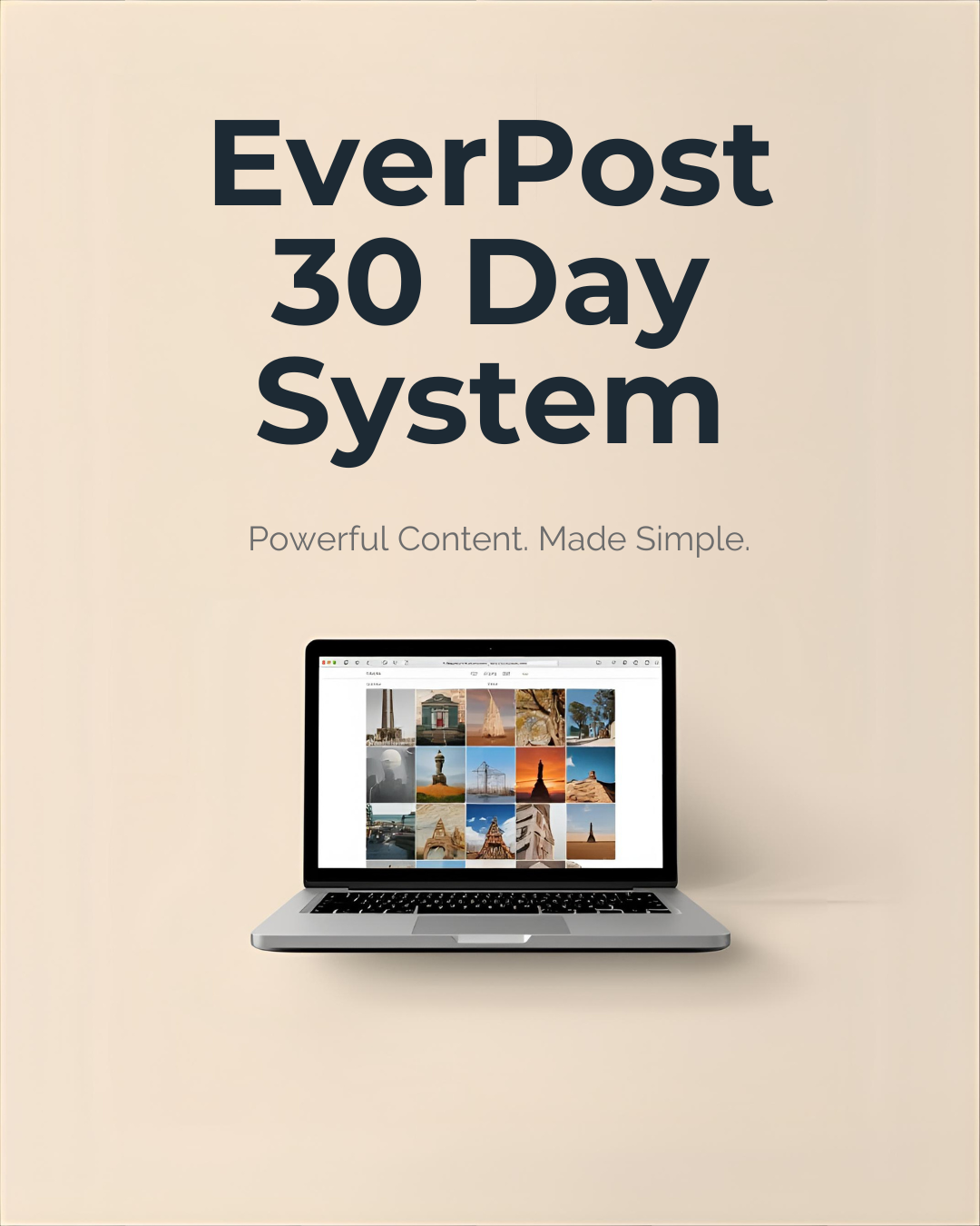 30 Day Social Media Content System   Done-For-You Templates & Captions