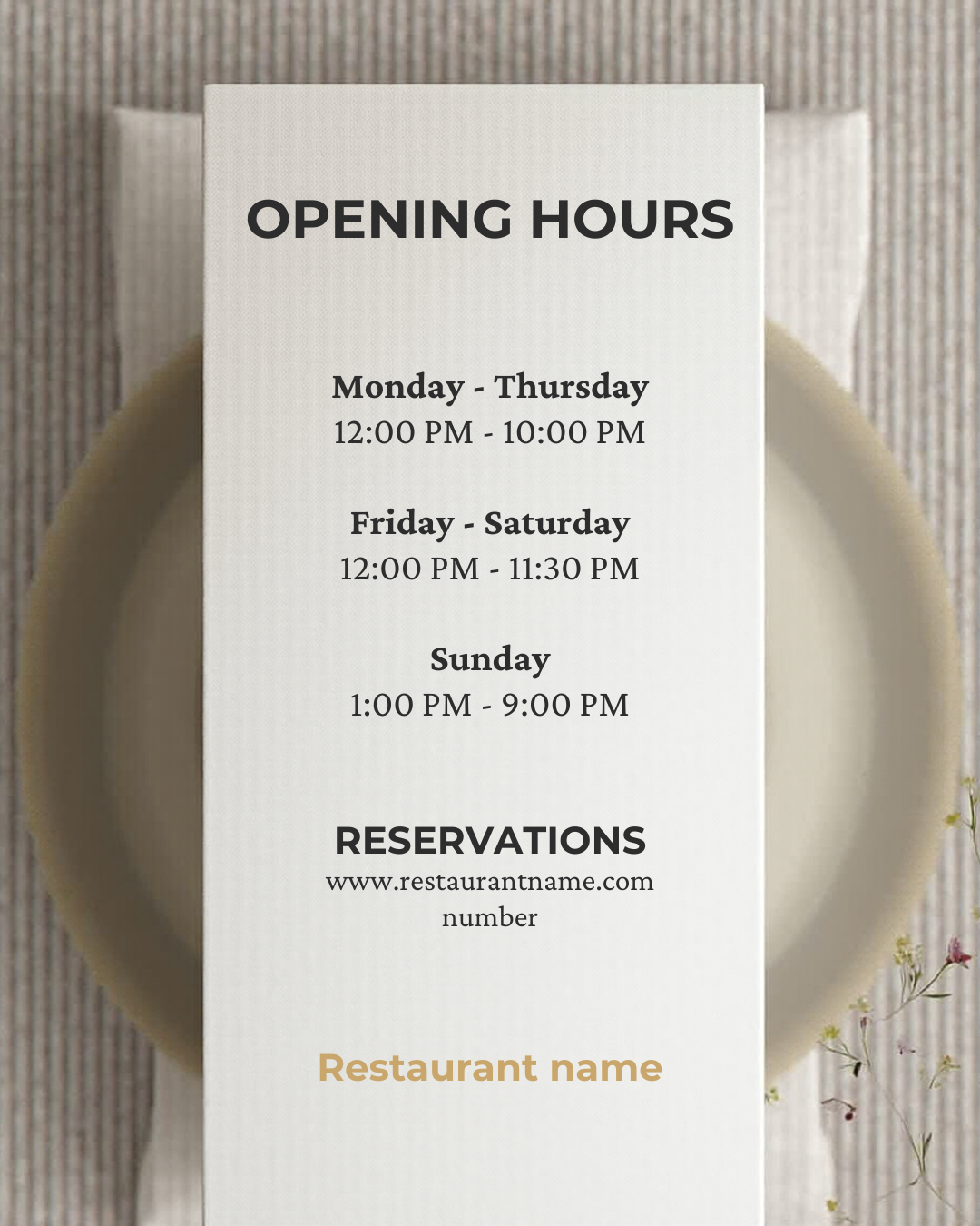 Restaurant Business Marketing Template Pack